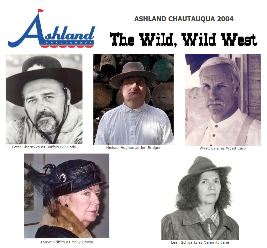 Chautauqua 2004 graphic with the theme Wild Wild West