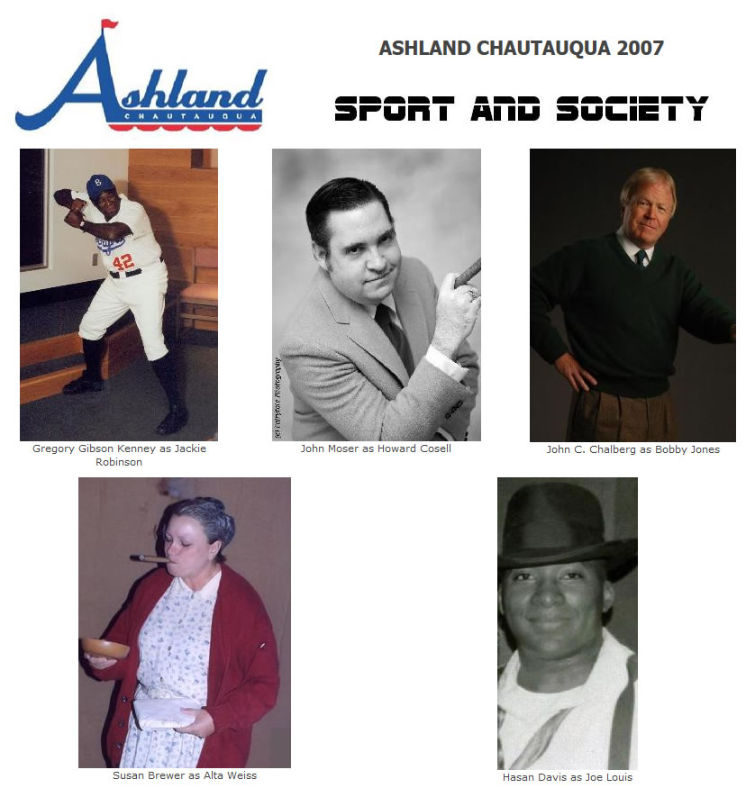 Chautauqua 2007 graphic with the theme Sport and Society