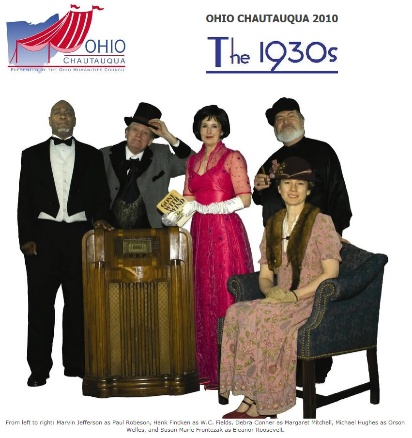 Chautauqua 2003 graphic with the theme The 1930s